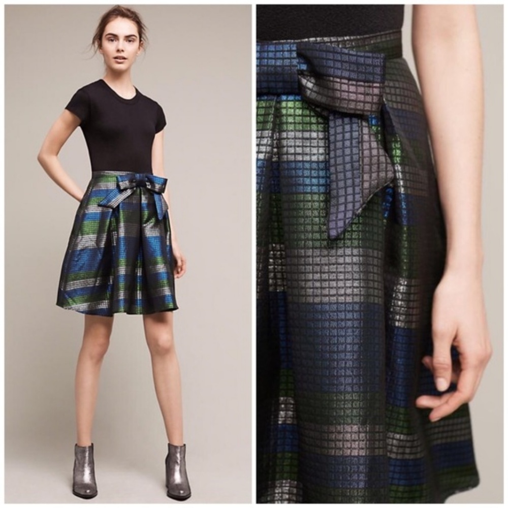 Anthropology GATINET BOWED SKIRT